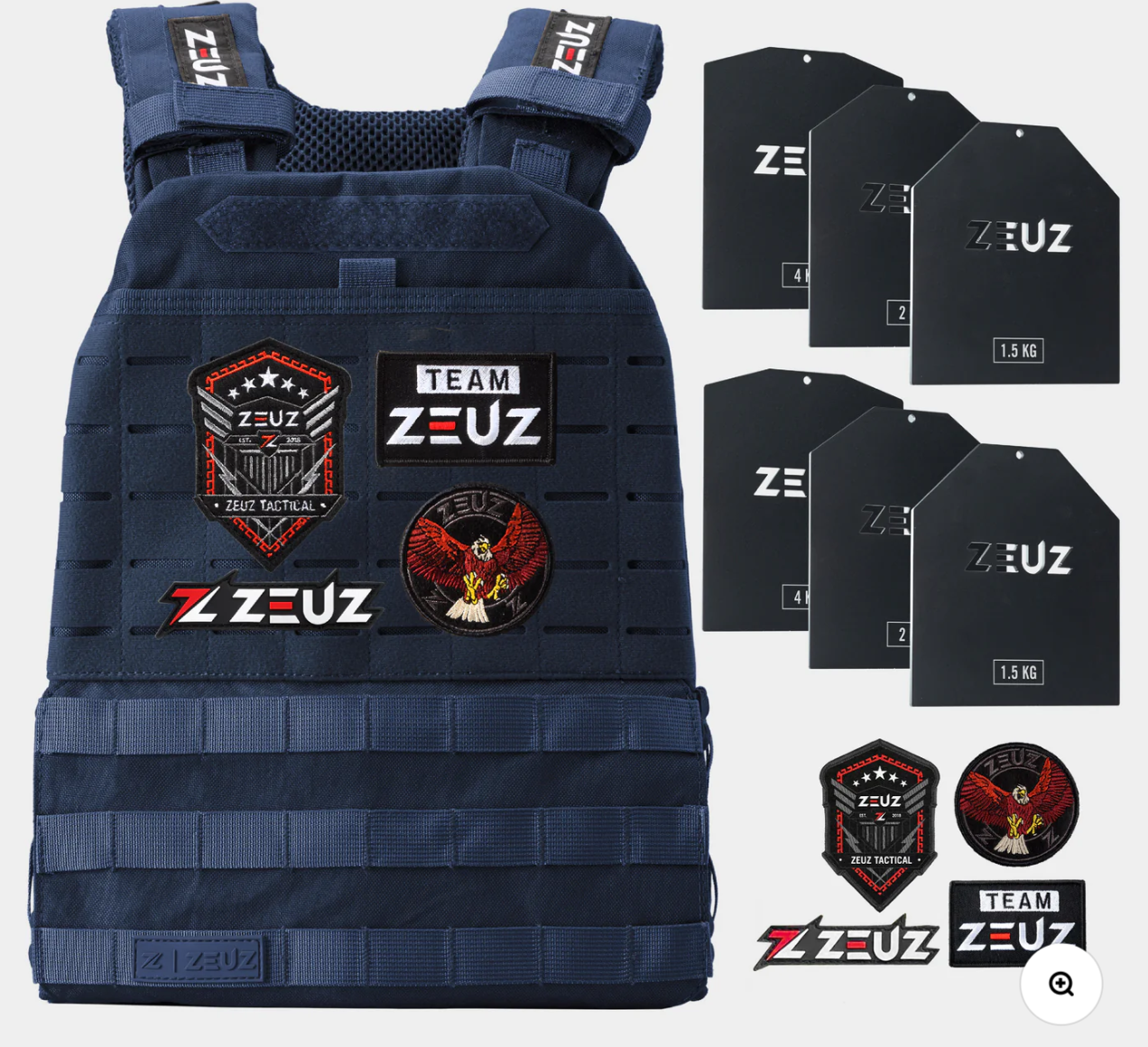 Zeuz Weighted Vest - Including Plates - 16.5KG